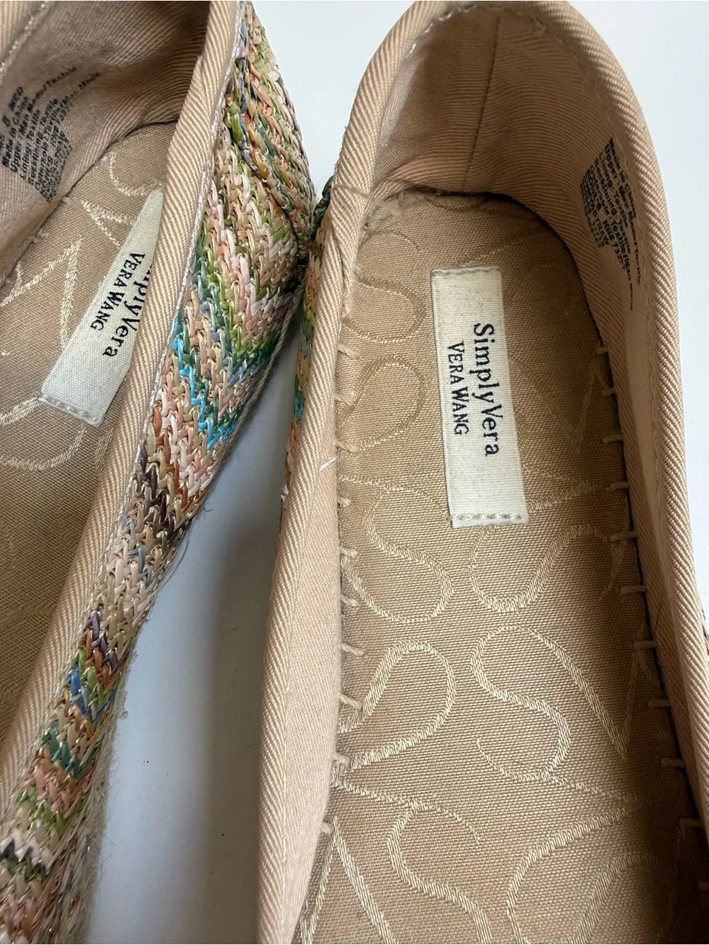 Simply Vera Vera Wang Neutral Braided Espadrille Flats